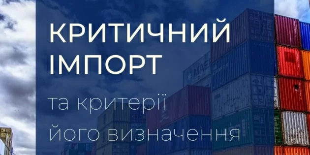 Критичний імпорт та критерії його визначення