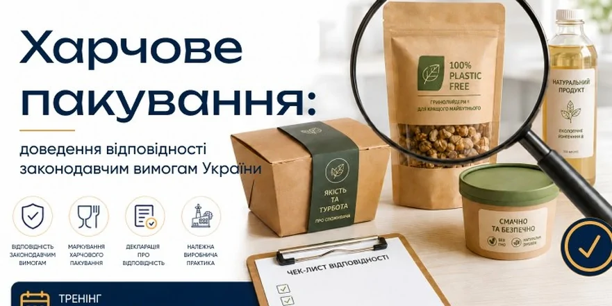 «Харчове пакування: доведення відповідності законодавчим вимогам України»