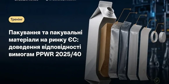 «Пакування та пакувальні матеріали на ринку ЄС: доведення відповідності вимогам PPWR 2025/40»
